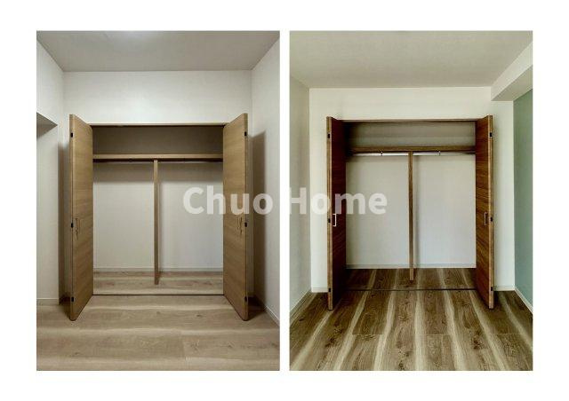 グランドハイツ田端の収納|居室にはクローゼットを完備し、自由度の高い家具の配置が叶うシンプルな空間です。お子様の成長と必要になる子供部屋を与えるにはぴったりの間取りですね。