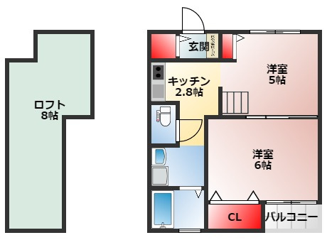 【間取り】 | グランビア富木駅前