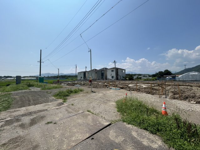 新築戸建　上田市上塩尻　全５棟の前面道路含む現地写真|7/22の現地状況
