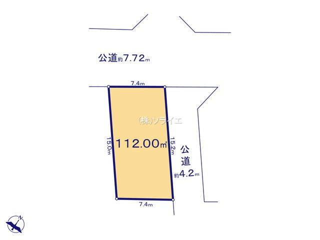 川越市岸町3丁目　全1棟　新築戸建　ハートフルタウンの区画図