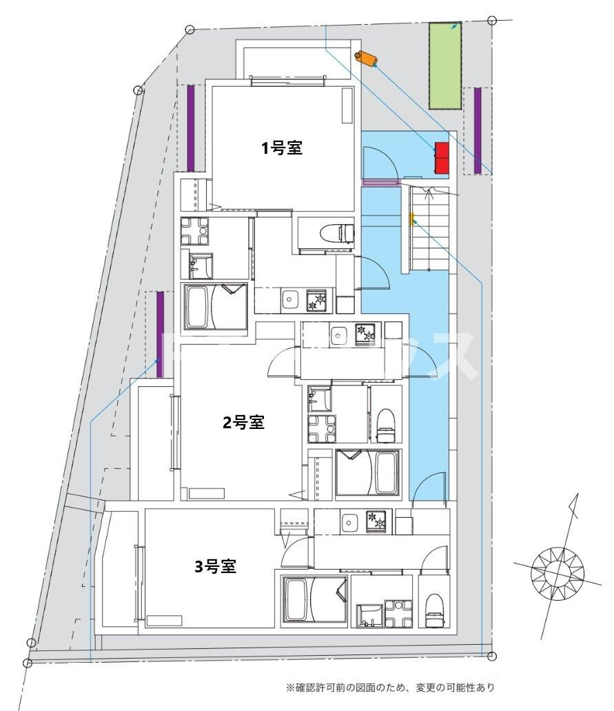 robot home 薬園台(ロボットホームヤクエンダイ)の区画図