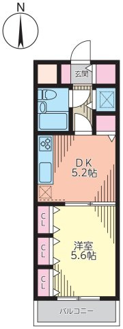 アコール桜上水の間取り