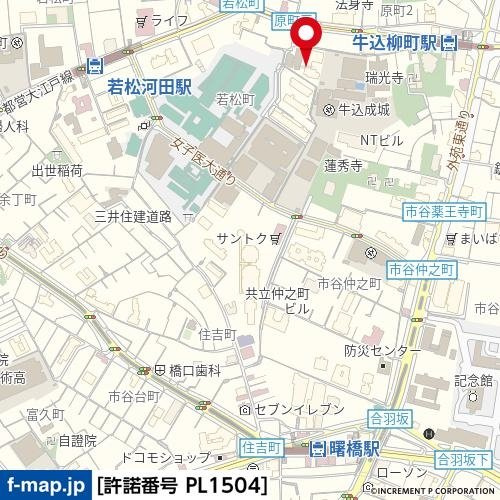 ライオンズマンション新宿原町の地図