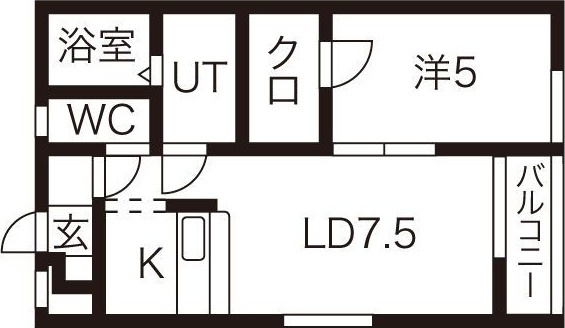 クリスタルリジェールDの間取り