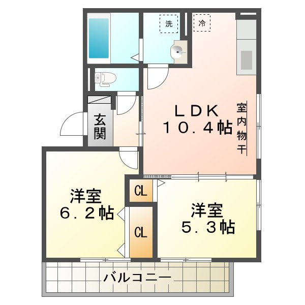 ユニヴェール垂水の間取り