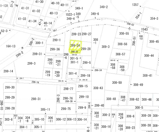 滝沢市葉の木沢山　売地の土地図