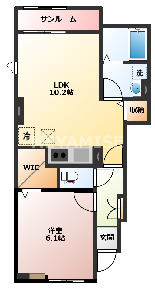 プラシードヒルⅩの間取り