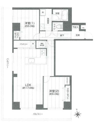 【間取り】 | ジョイフル門前仲町第2
