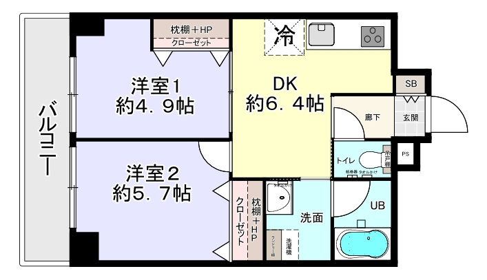 ハイム松江の間取り