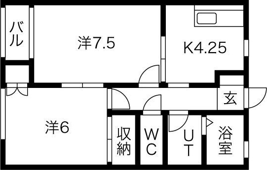 シャルマンシャトーの間取り