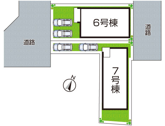 宝塚市山本野里　第1期　新築一戸建ての区画図|全2区画