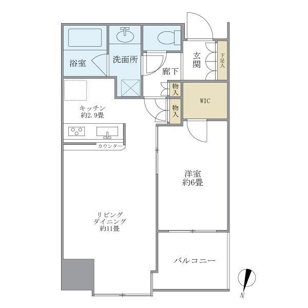 大崎ウエストシティタワーズＷＥＳＴの間取り