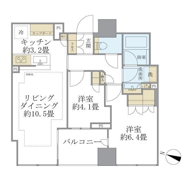 Ｂｒｉｌｌｉａ二番町の間取り