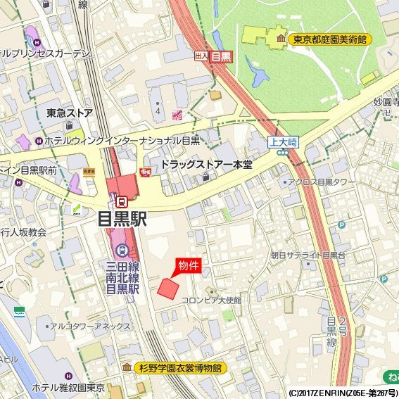 ＢｒｉｌｌｉａＴｏｗｅｒｓ目黒サウスレジデンスの地図