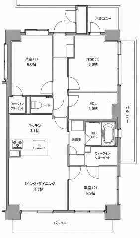 アルファスマート広の間取り