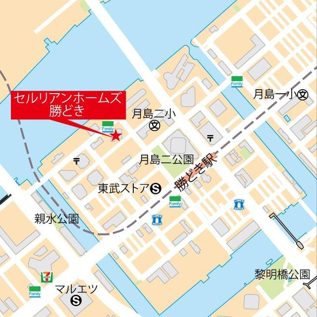 セルリアンホームズ勝どきの地図