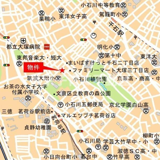 コノート茗荷谷の地図