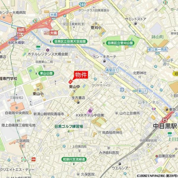 Ｌａ　Ｐｅｒｌａ　Ｍｅｇｕｒｏ－ＨｉｇａｓｈｉｙａｍａＩＩの地図