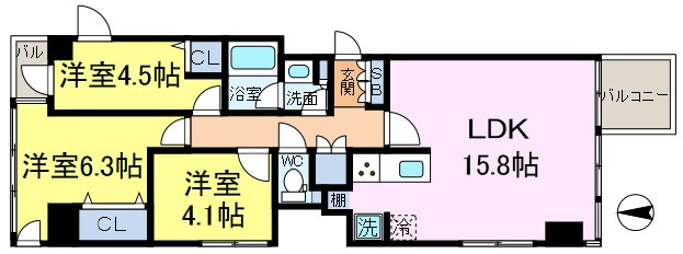LANAI1521の間取り