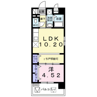 【間取り】 | コンフォール　ｆ（Ｄ）