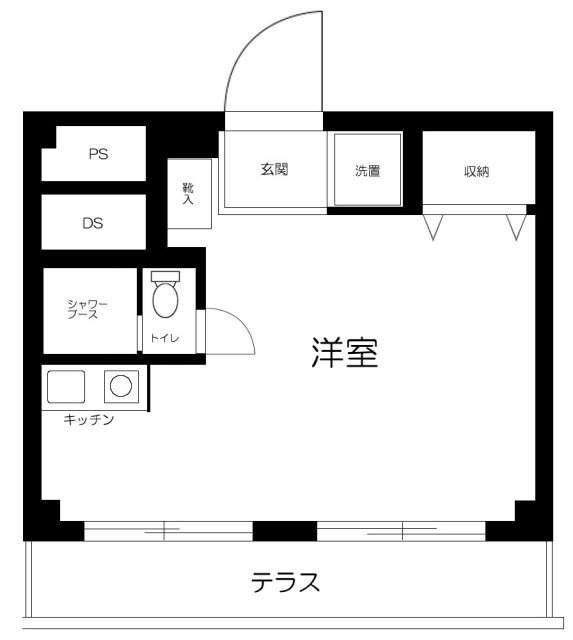 ボーン赤坂の間取り