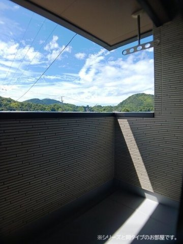 レジデンス加美Ⅳのバルコニー