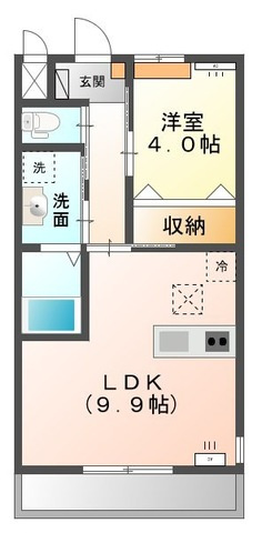 高尾崎 NEW TOWN　La・Ｔｅｒｒｅ Fの間取り|間取図