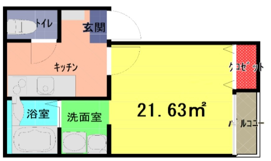 グロワール西浦和の間取り