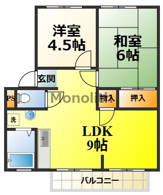 サンシティー西大路の間取り