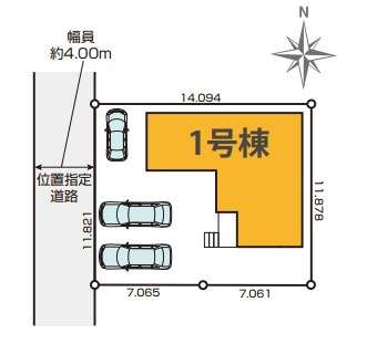 川越市今成6期　全1棟　新築戸建の区画図