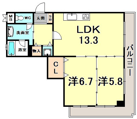 神戸中山手ハウスの間取り