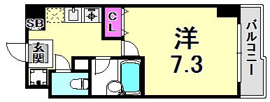 アルパ三宮の間取り