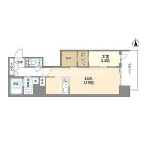 RJRプレシア南堀江の間取り