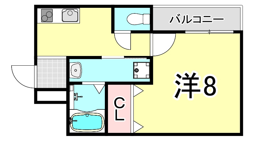 フジパレス西宮久寿川の間取り