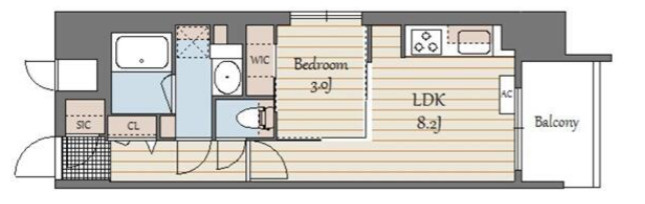S-RESIDENCE天満橋arの間取り
