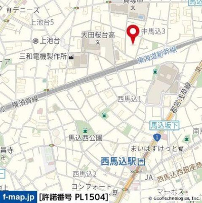 【地図】 | ヴォーガコルテ西馬込アジールコート