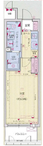 エスライズ四ツ橋の間取り