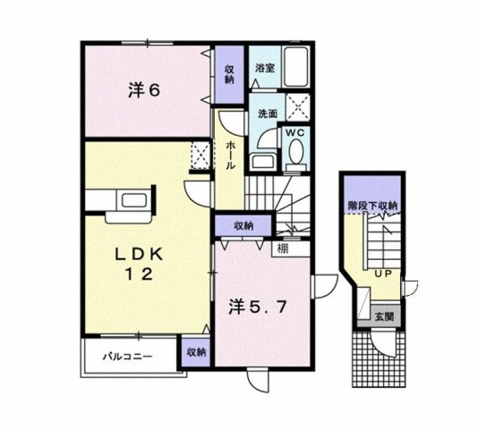 【間取り】 | ローマアリエスＦ