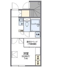 レオパレス３ｍの間取り