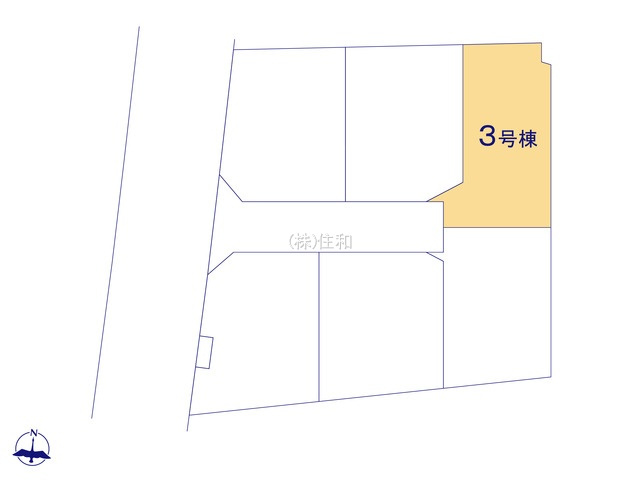 【新築分譲住宅】朝霞市栄町2丁目の区画図