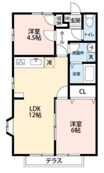 プロムナード2番館の間取り