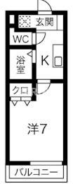アクロス京橋アパートメントの間取り