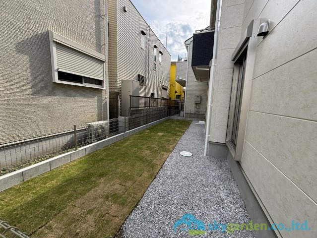 平塚市虹ケ浜　新築戸建　全2棟1期1号棟の庭