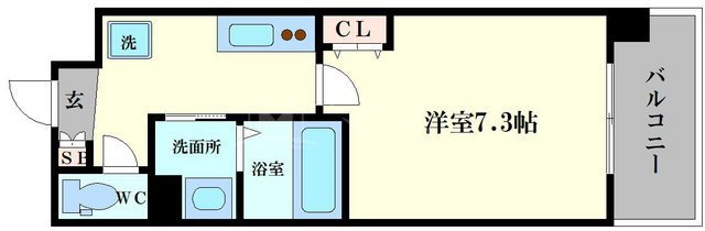フォレ長堀通南の間取り