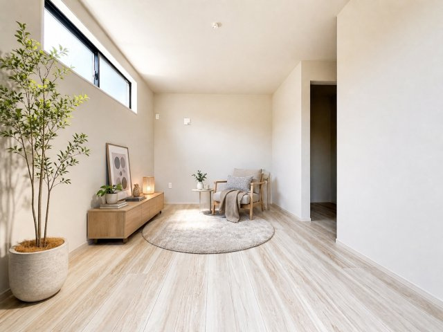 葛飾区亀有２丁目の新築一戸建の洋室|【居室】どのお部屋も明るくポカポカ暖かい光が入ってきます♪　※写真は施工例です