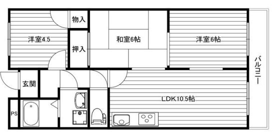 パールマンションの間取り