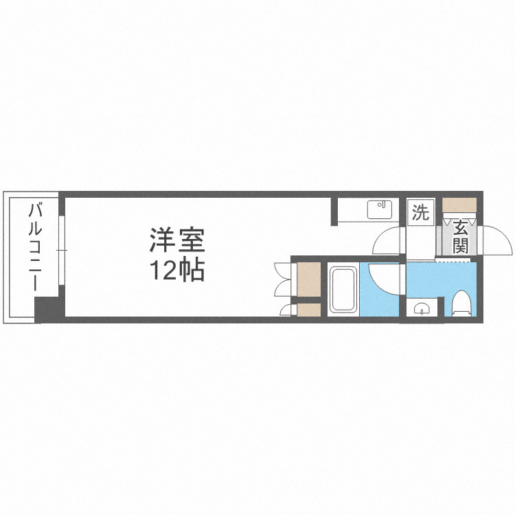 CITY SPIRE難波WESTの間取り