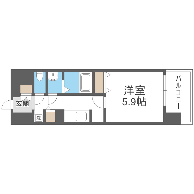 ジオエント福島野田レジデンスの間取り