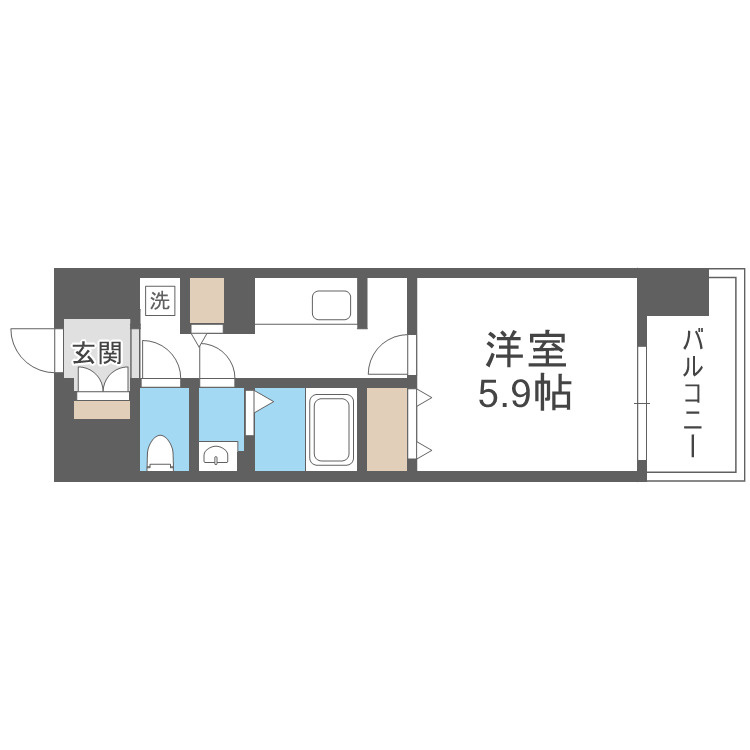 ジオエント福島野田レジデンスの間取り