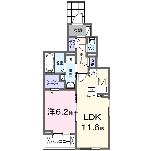 シャンティ長沢の間取り|間取図